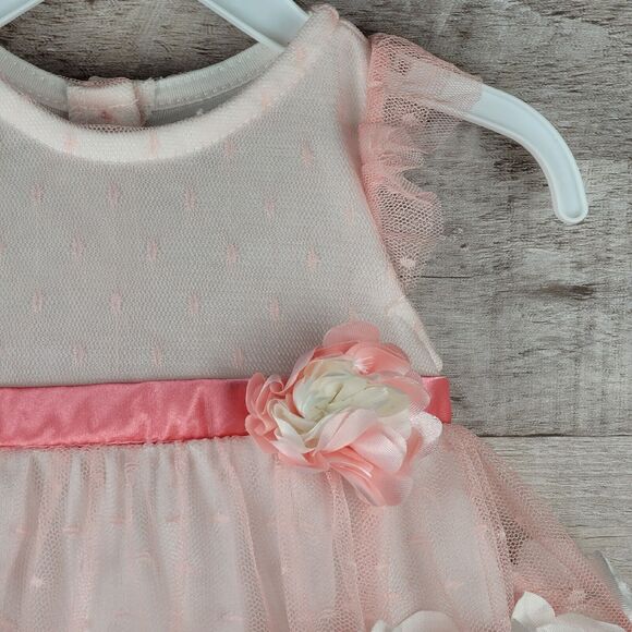 Special Occasion Dress 3-6mo Baby Photo Session Flower Girl Easter Nannette - Picture 3 of 8